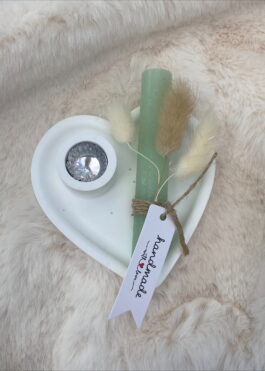 kaarsenstandaard hart handmade